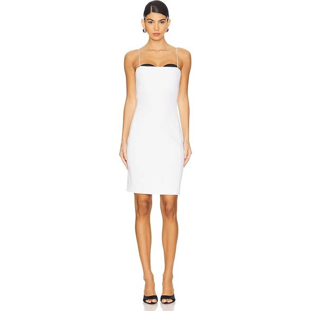 Alice + Olivia Ada Peekaboo Bustier Midi Dress
