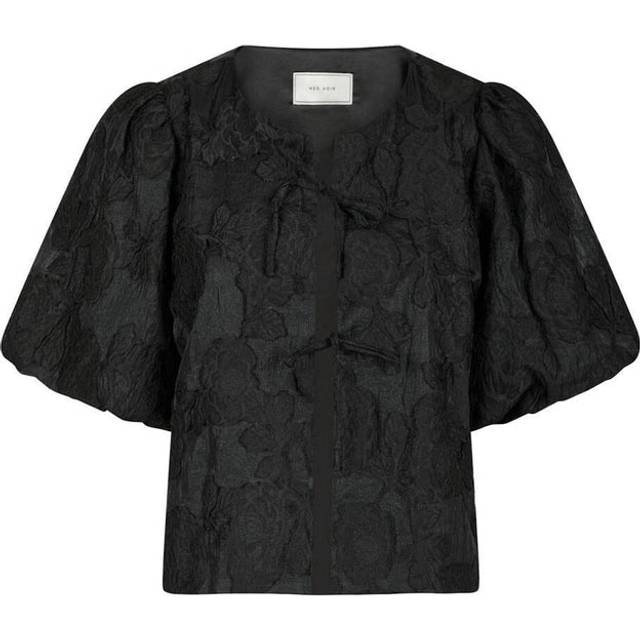 Neo Noir, Blouses, female, Black, XL, Aska Jacquard Blouse