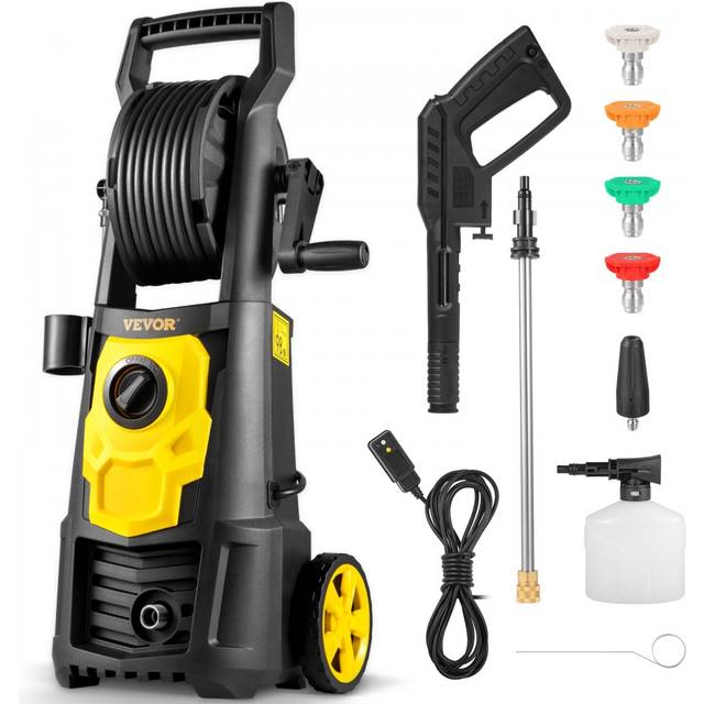 Vevor DDG165GPM110V27HDV1 Electric Pressure Washer, 2000 PSI, Max 1.65 GPM Power Washer with 30 ft Hose & Reel