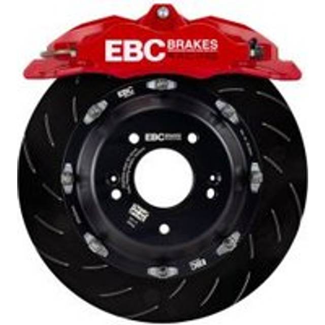 EBC Brakes Apollo Balanced Big Brake Kit - Front(+Rear) - 330x28mm 4 Pot Red Caliper, Red