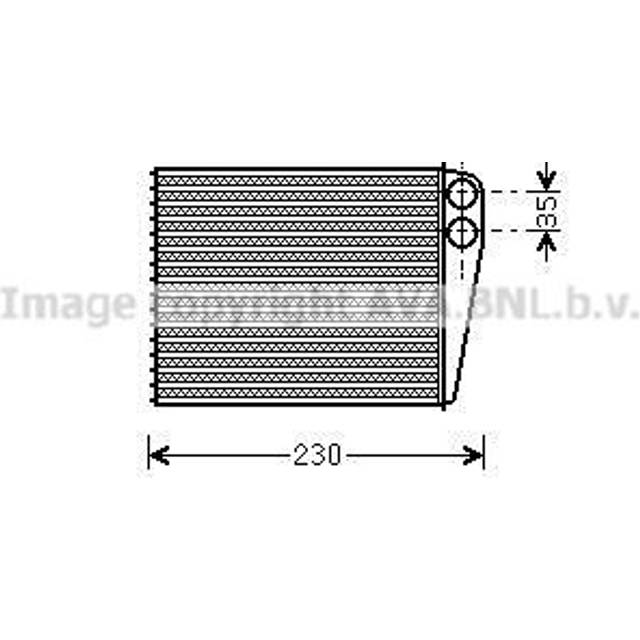 Heat Exchanger, interior heating MSA6465