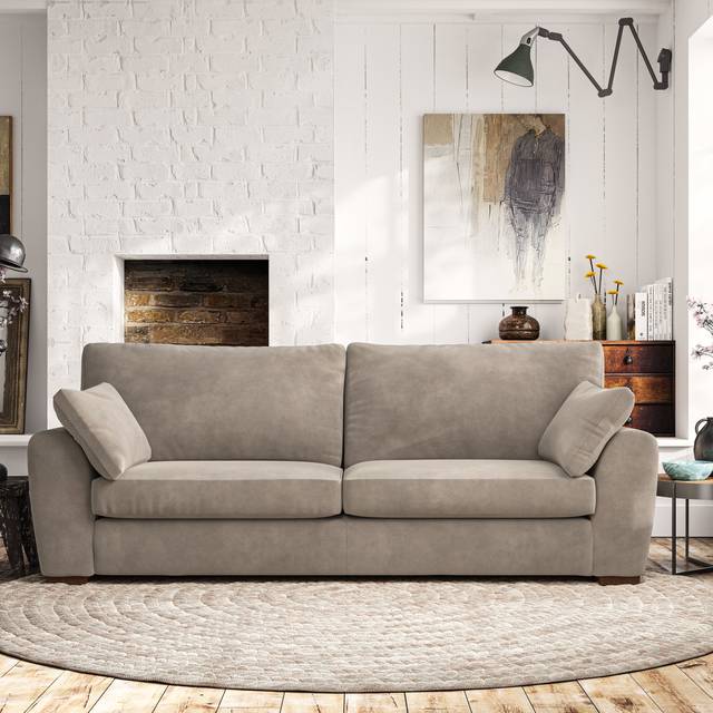 Madison 4 Seater Sofa - Aqua Clean Chenille Mushroom
