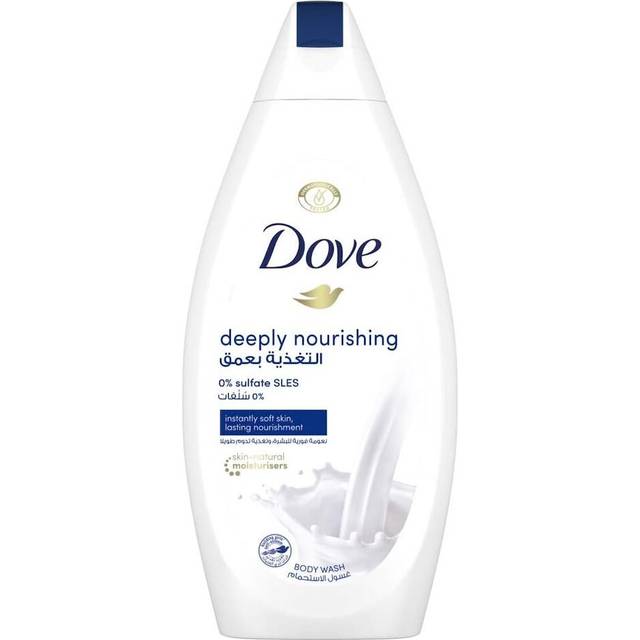 DOVE Deeply Nourishing Body Wash for Instantly Soft Skin 750ml | No Sulfates & Parabens | Triple Moisture Serum Shower Gel