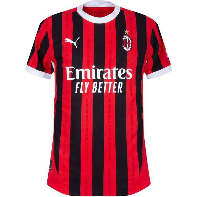 PUMA AC Milan 24/25 Authentic Home Jersey Men, For All Time Red/Black, size Medium (Medium)