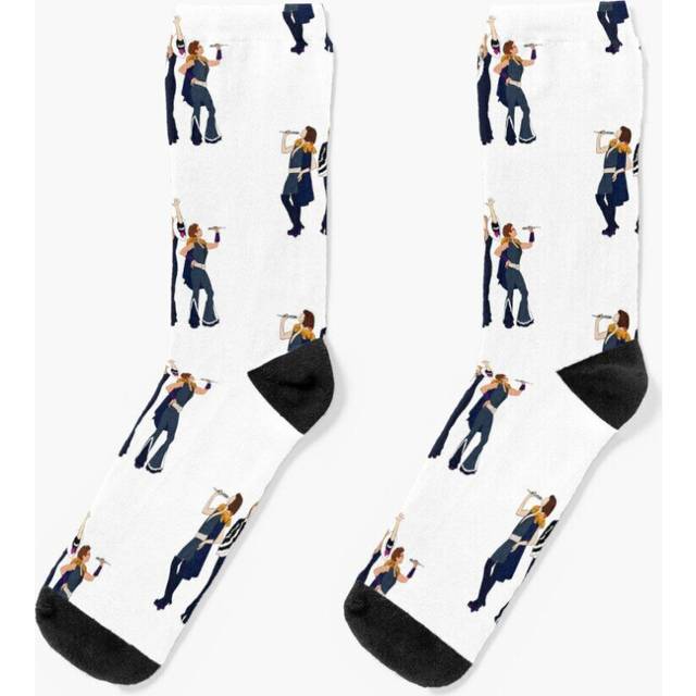 Dress Socks Mamma Mia Donna and the Dynamos Novelty Fancy Crazy Pattern Crew Casual for Men Women