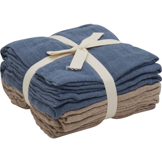 PIPPI Cloth Muslin Solid China Blue 4-pack