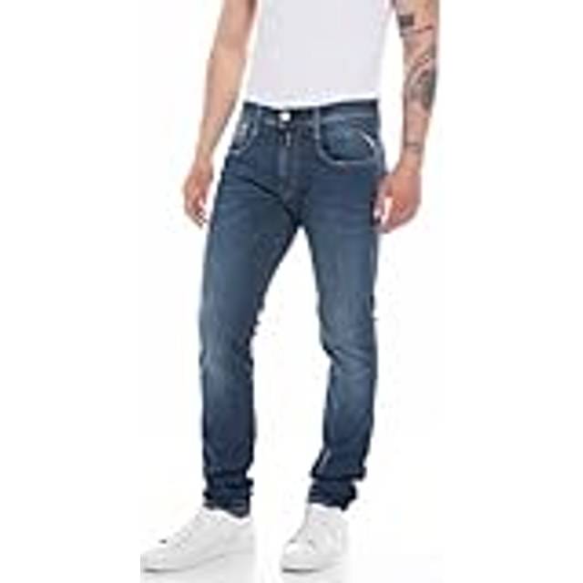 Replay Mens Dark Blue Repl Anbass Pant Hyper Orig 29/30 - DARK BLUE