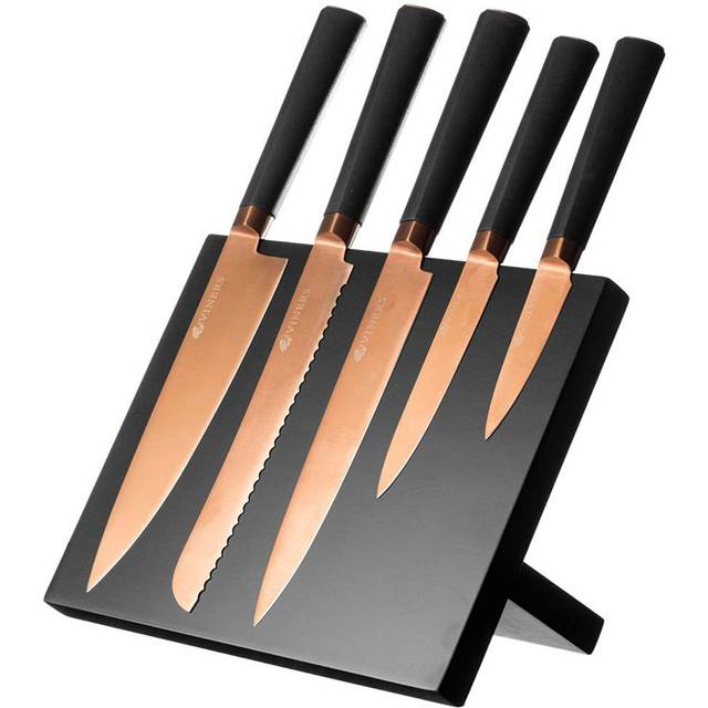 Viners Titan Copper Knife Block, 6 Piece