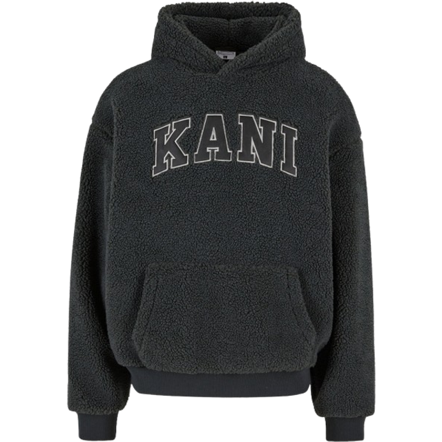 Sweatshirt Karl Kani Serif Teddy Hoodie Anthracite S (S)