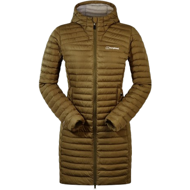 Women's Berghaus Womens Nula Micro Padded Hooded Jacket - Tan - Size: 14