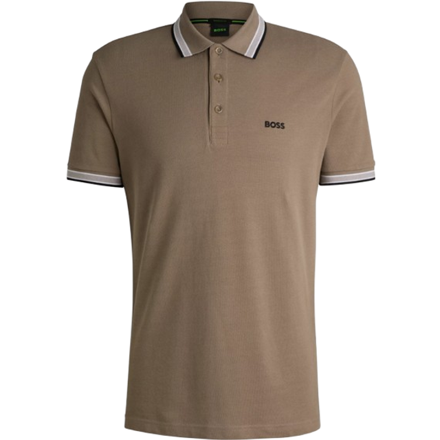 BOSS Essential Short Sleeve Polo Shirt, Light/Pastel Green
