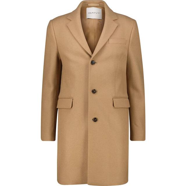 Gant Classic Wool Coat Rockar Brun - Medium