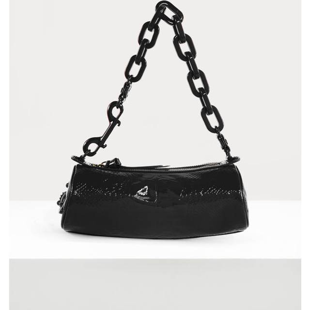 Vivienne Westwood Cindy Cylinder Leather Bag - Black