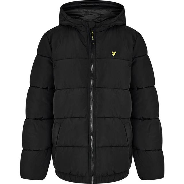 LYLE & SCOTT Quilted Puffer Coat |Svart |128-134