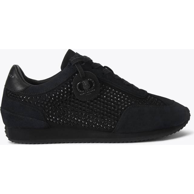 Kurt Geiger London Chelsea Drench Crystal Tag Trainers, Black