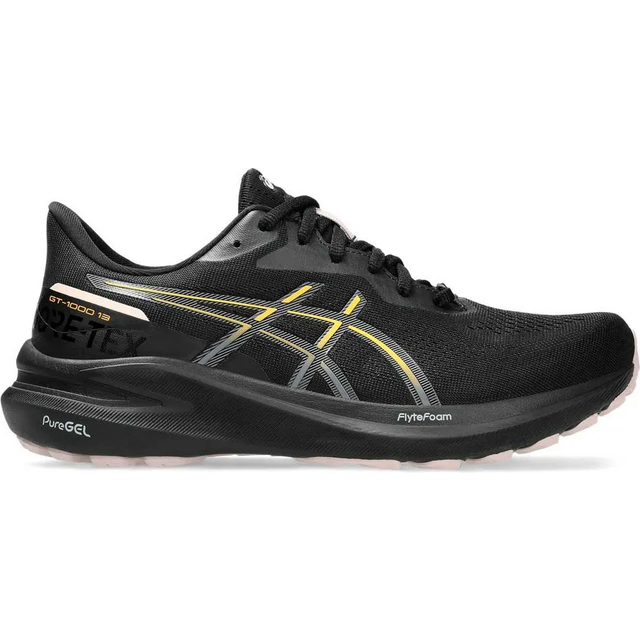 Asics GT-1000 13 GTX, damsneakers, 39 EU, Svart stadion orange, 39 EU