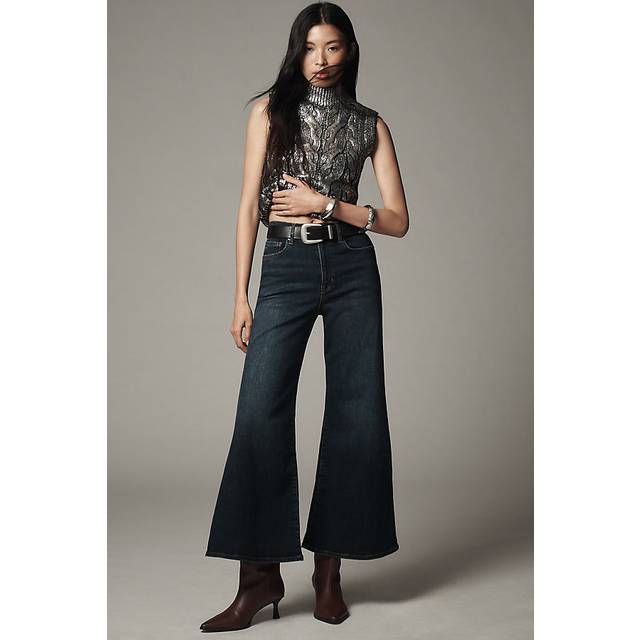 FRAME Denim Le Palazzo Moonflower Crop Jean