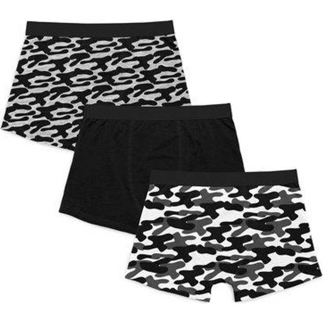 Boxer Camouflage Svart 3-Pack 134/140