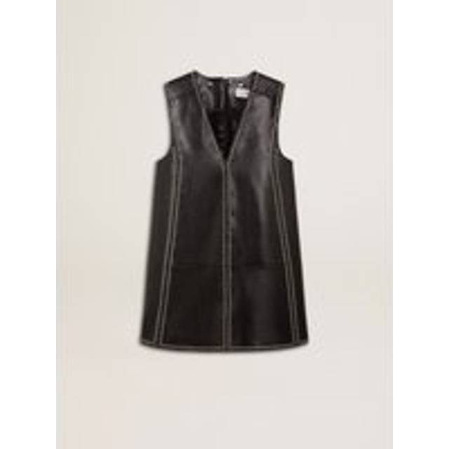 Journey Studded Leather Mini Dress - BLACK - 40 IT (4 US)