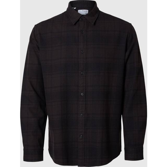 Chemise à carreaux en coton - Marron - S