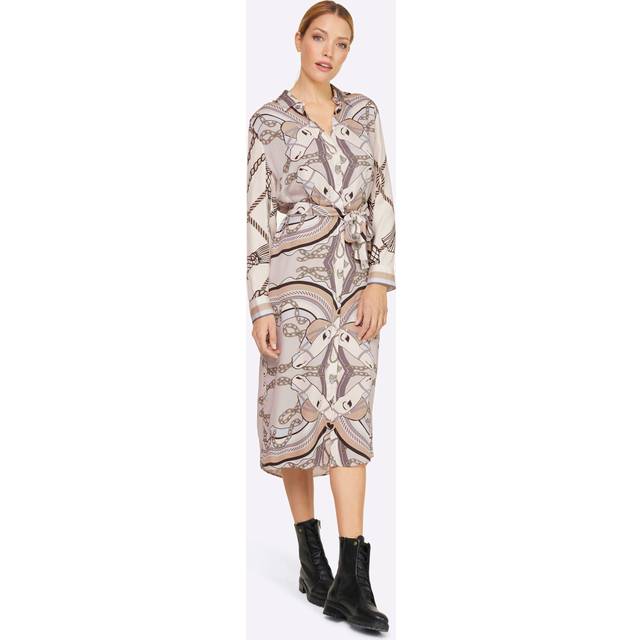 Heine Printed Dress - Light Grey Print