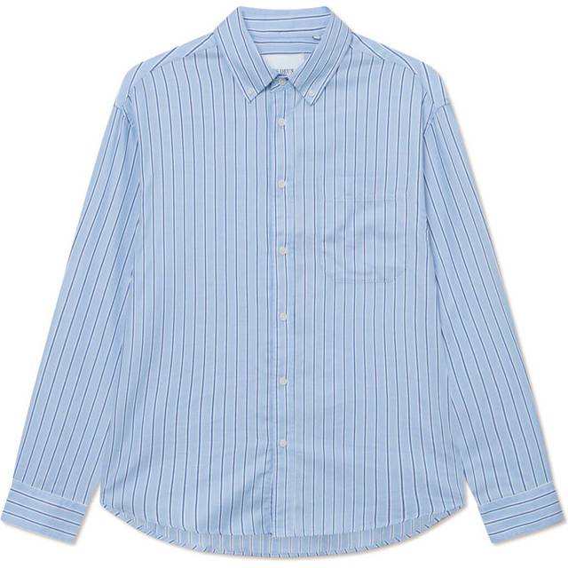 Les Deux Kolton Herringbone Poplin Shirt Herr Långärmade Skjortor Stl. XL - Från Magasin - Hvid (XL)