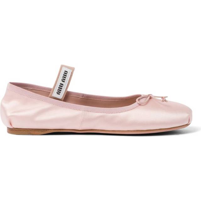 Miu Miu Satin Ballet Flats - Pink - 41