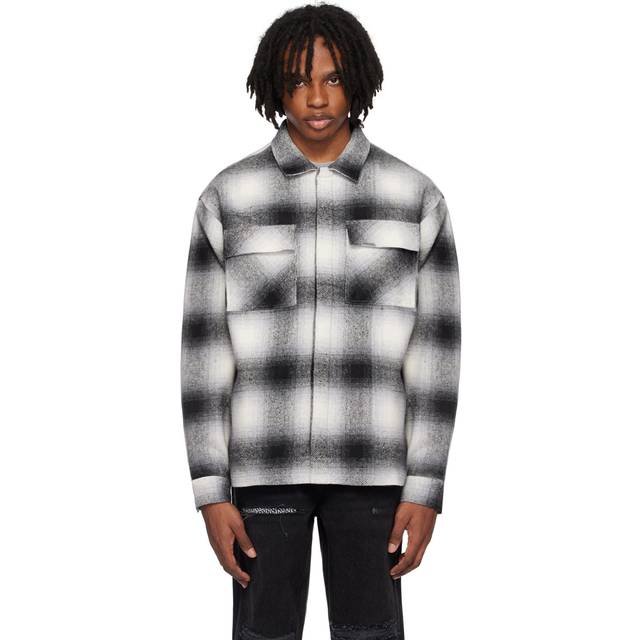 Spirits Of Summer Flannel Shirt - Black White