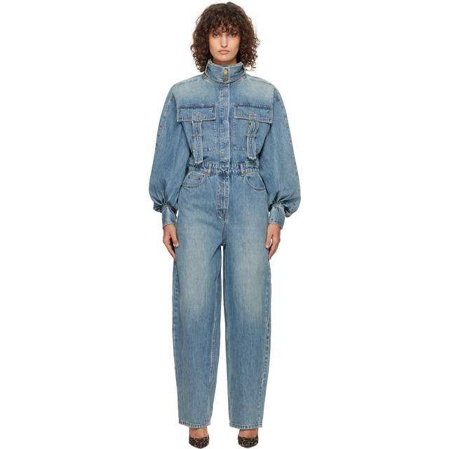 ZIMMERMANN Blue Illustration Denim Jumpsuit - NPTNE Neptune - 1
