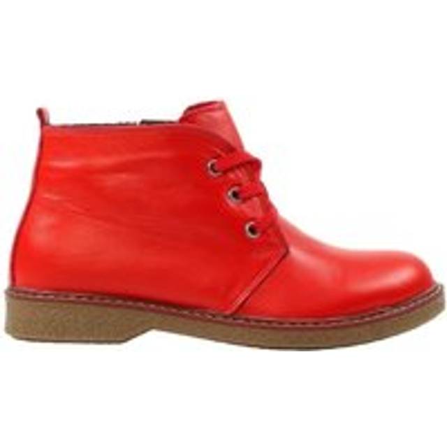 Lunar Womens/Ladies Claire II Leather Ankle Boots 8 UK red