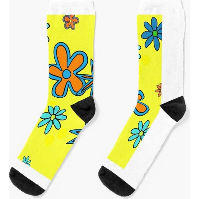 Dress Socks De La Soul - 3 Feet High Rising Flower Patterns Novelty Fancy Crazy Pattern Crew Casual for Men Women