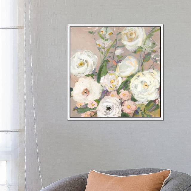 Naive Garden II by Sally Swatland - Gallery-Wrapped Canvas Giclée on Canvas - White Framed (66.04 cm H x 66.04 cm W)