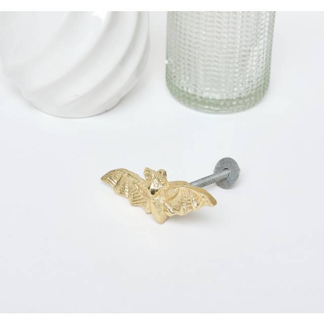 Gold Bat Drawer Knob (6.5cm)