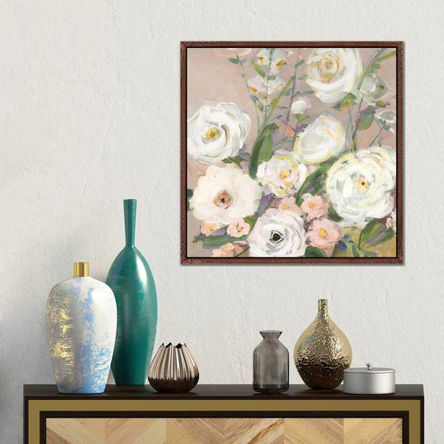 Naive Garden II by Sally Swatland - Gallery-Wrapped Canvas Giclée on Canvas - Classic Wood Framed (45.72 cm H x 45.72 cm W)