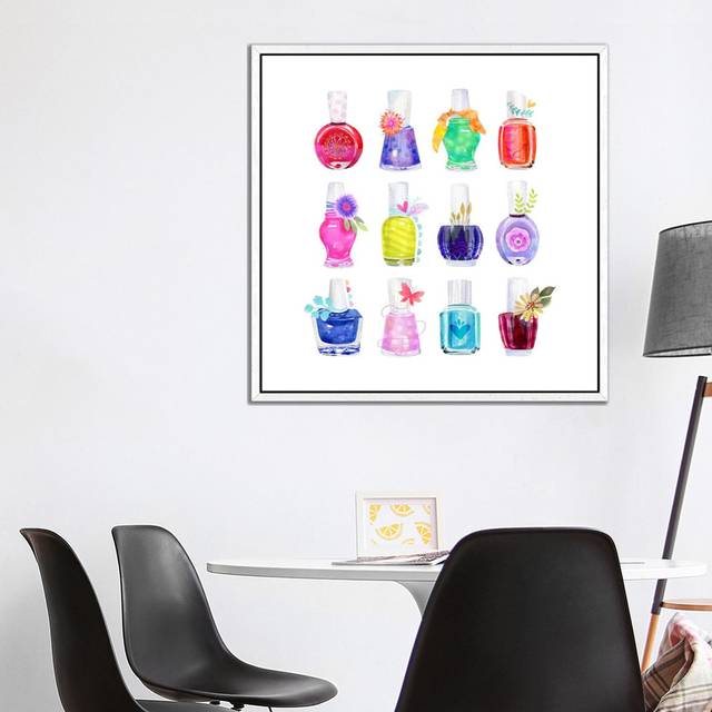 Mani Pedi Party by Stephanie Corfee - Gallery-Wrapped Canvas Giclée on Canvas - White Framed (93.98 cm H x 93.98 cm W)