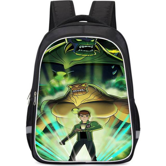 (StyleP, L) Stylish Ben10 Kids Backpack With High Capacity Lightweight School Bag For Boys And Girls