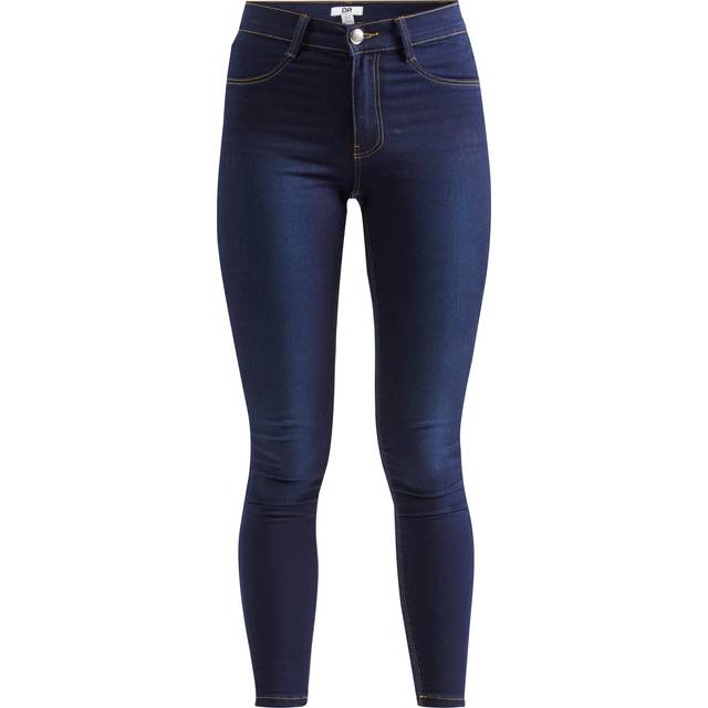 Womens Skinny Ankle Grazer Jeans - Indigo - 10R