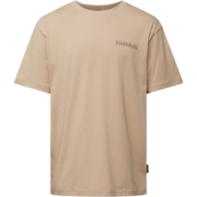 Men's Napapijri S-Albula T-Shirt - Tan - Size: 42/Regular