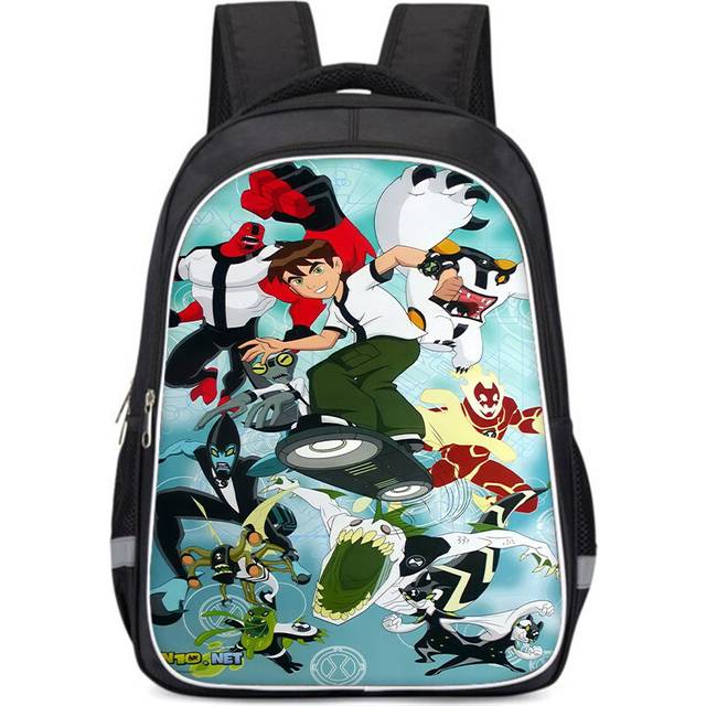 (StyleO, L) Stylish Ben10 Kids Backpack With High Capacity Lightweight School Bag For Boys And Girls