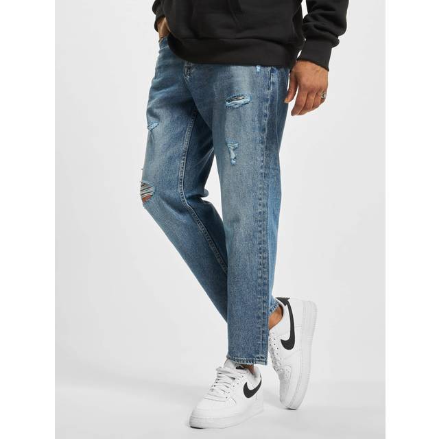 Only & Sons - Avi Crop Mid. Medium Blue Denim - Jeans - blue - W30 / L34 - 100% Cotton,Denim