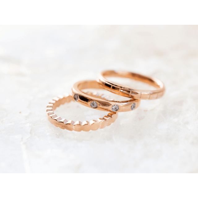 Rose Gold Stacking Rings - FINAL SALE, Rose Gold Size 7 - Final Sale (Rose Gold Size 7 - Final Sale)