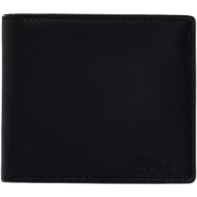 HUGO for man. 50470760 Leather Wallet with Engraved Loco in Black Box (OSFA), Casual