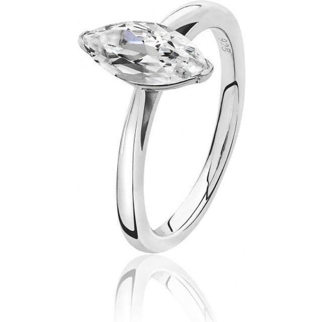 Silver & Co Marquise CZ Ring Gemstone RG0094CZ/J / Size T