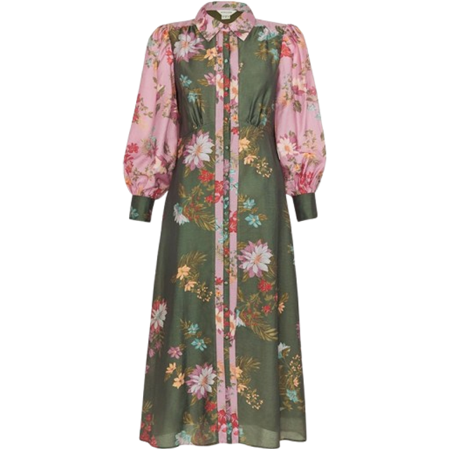 Jaquetta Shirt Dress - Green - 10