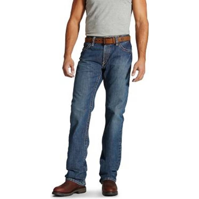 Ariat Male FR M4 Relaxed Boundary Boot Cut Jean Clay 38W x 38L
