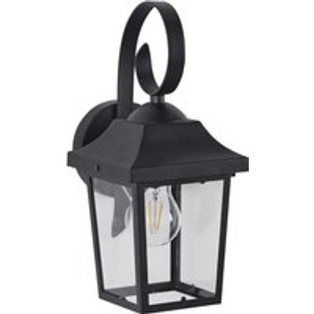 Beliani Outdoor Wall Light Tangon Black, Black