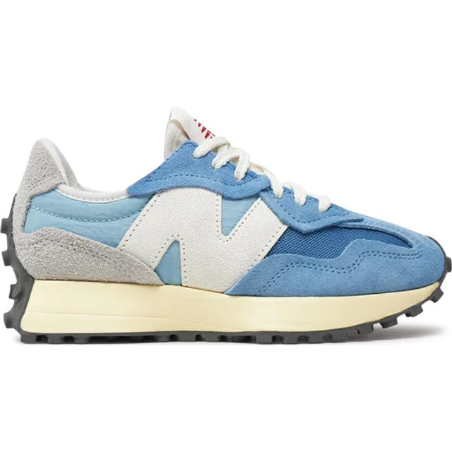 (4.5) New Balance 327 Unisex Fashion Trainers in Blue White