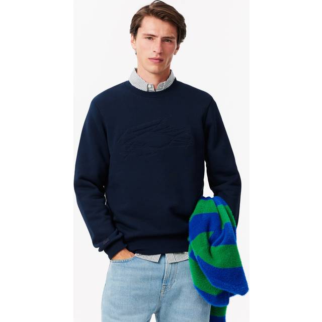 Navy Embroidered Crew Sweatshirt (L)