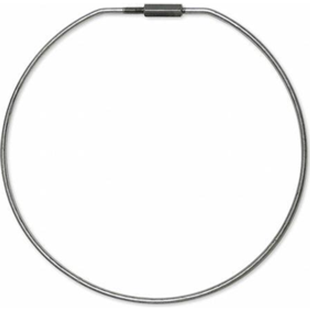 "Lucky Line Threaded Locking Key Rings 6""""  (79605)  Silver"