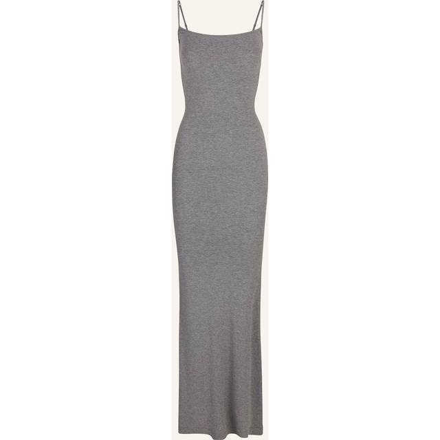 SKIMS Long Slip Dress | Grey | 2XL | Soft Lounge - Heather Grey